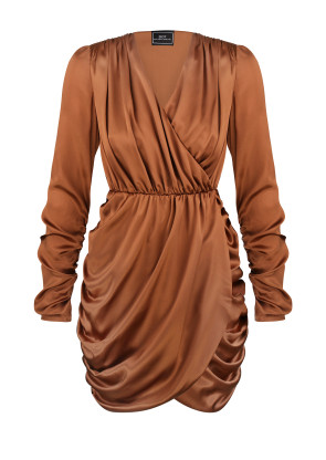 Silk dress SB bronze