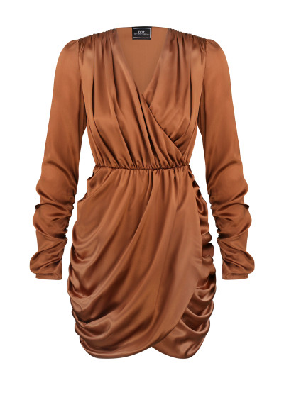 Silk dress SB bronze