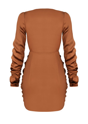 Silk dress SB bronze